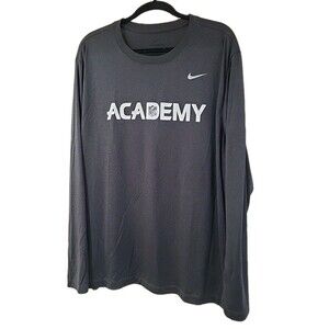 Nike Dri Fit Mens Black Long Sleeve T Shirt Size XXL "NFL Academy" Limited EUC